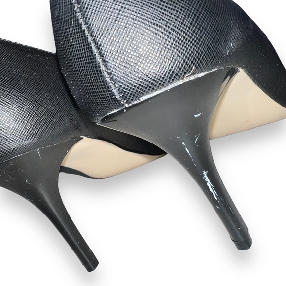 Madden Girl Black Stiletto Pumps Black Vegan Leather Women’s Size 8 - Picture 4 of 6